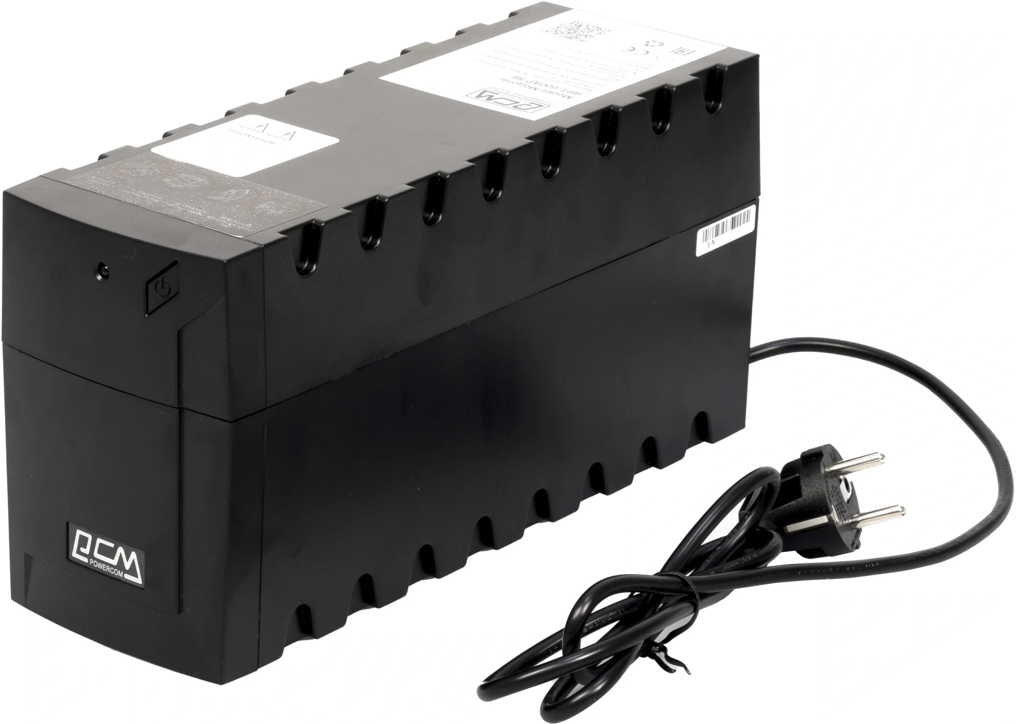 Источник бесперебойного питания/ POWERCOM RPT-600AP SE линейно-интерактивный, 600 ВA, 360 Вт,2 евророзетки с резервным питанием, USB, ШхГхВ 100х278х140мм, 4 кг