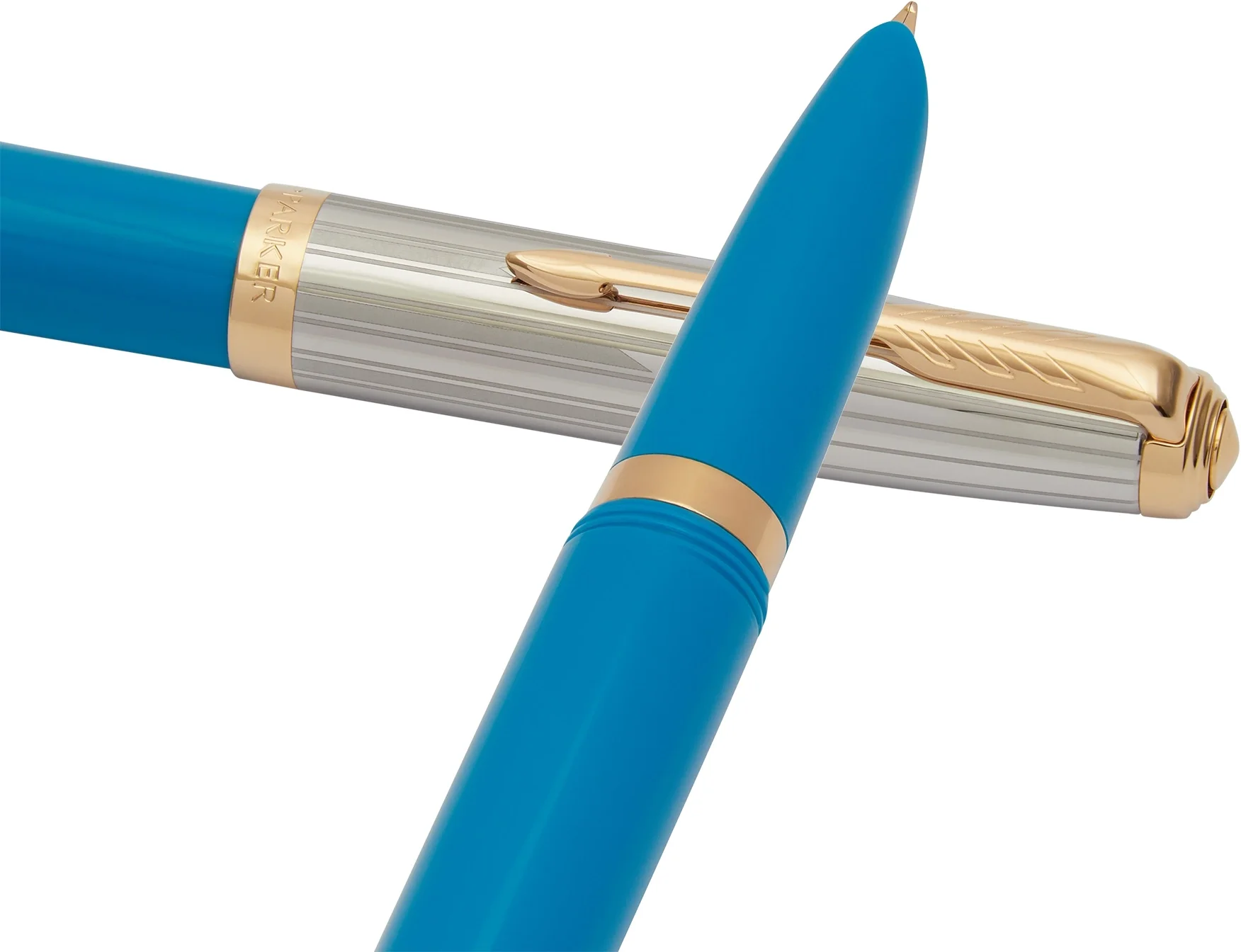 Ручка перьевая Parker 51 Premium (CW2169078) Turquoise GT, F, сталь нержавеющая, подарочная коробка