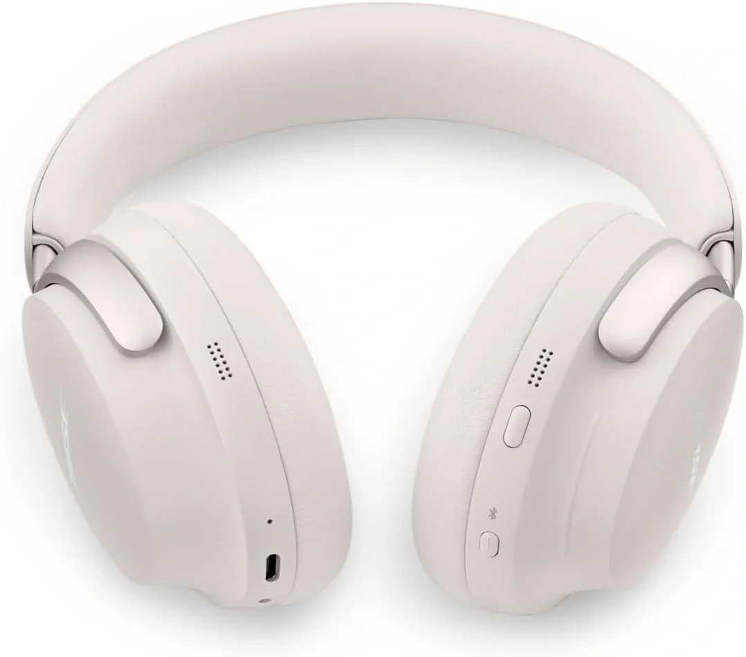 Беспроводные/проводные наушники Bose QuietComfort Ultra белый, полноразмерные, Bluetooth + проводной, активное шумоподавление, до 24 ч