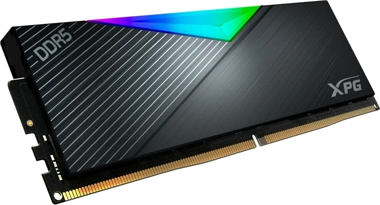 Память DDR5 2x32GB 6000MHz A-Data AX5U6000C3032G-DCLARBK XPG Lancer RGB RTL Gaming PC5-48000 CL30 DIMM 288-pin 1.35В kit dual rank с радиатором Ret