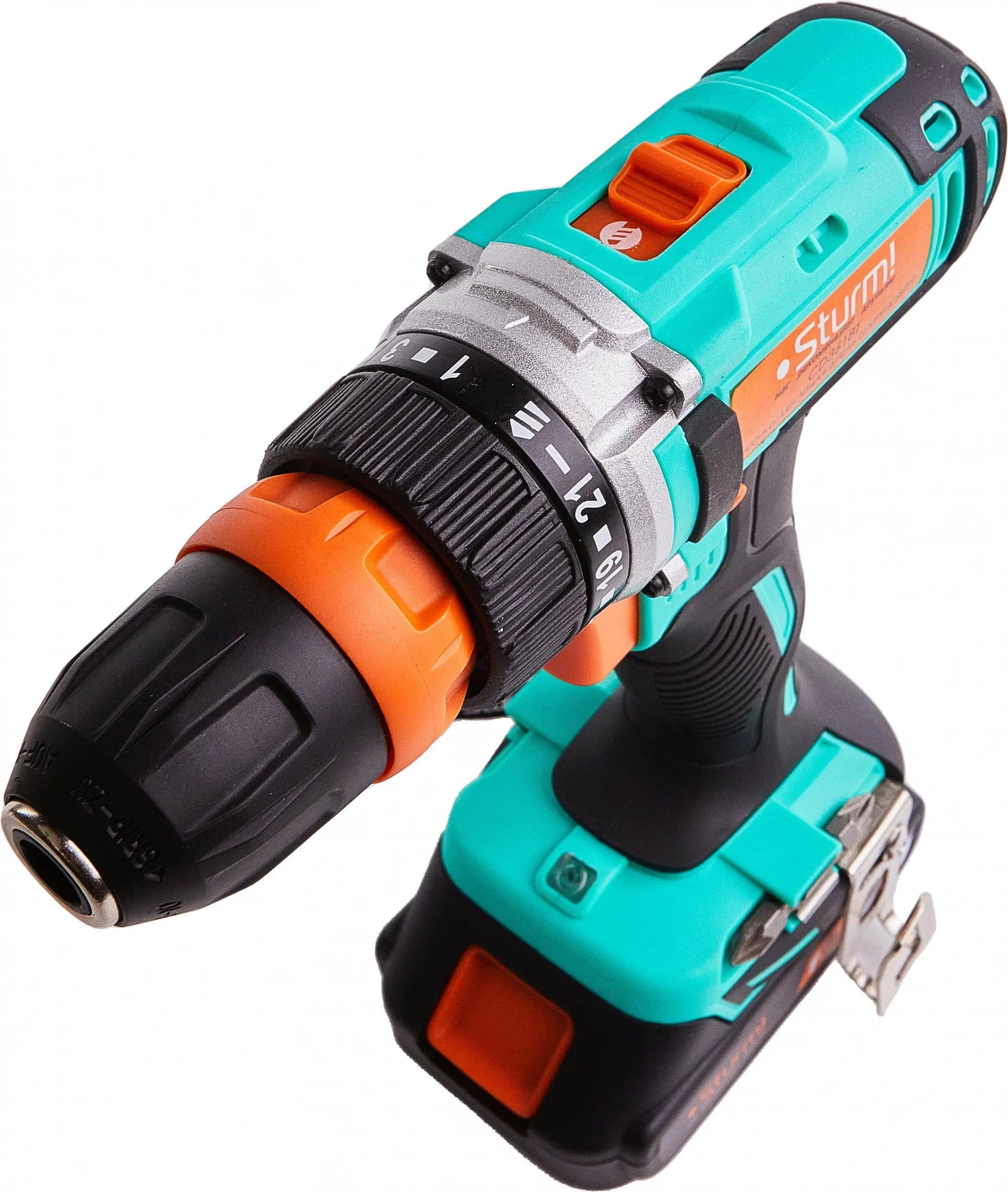 STURM! Sturm CD3618T Дрель аккумуляторная Sturm 18 В, 1BatterySystem, 2 акк. 2,0Ач,съемный патрон, кейс [CD3618T]