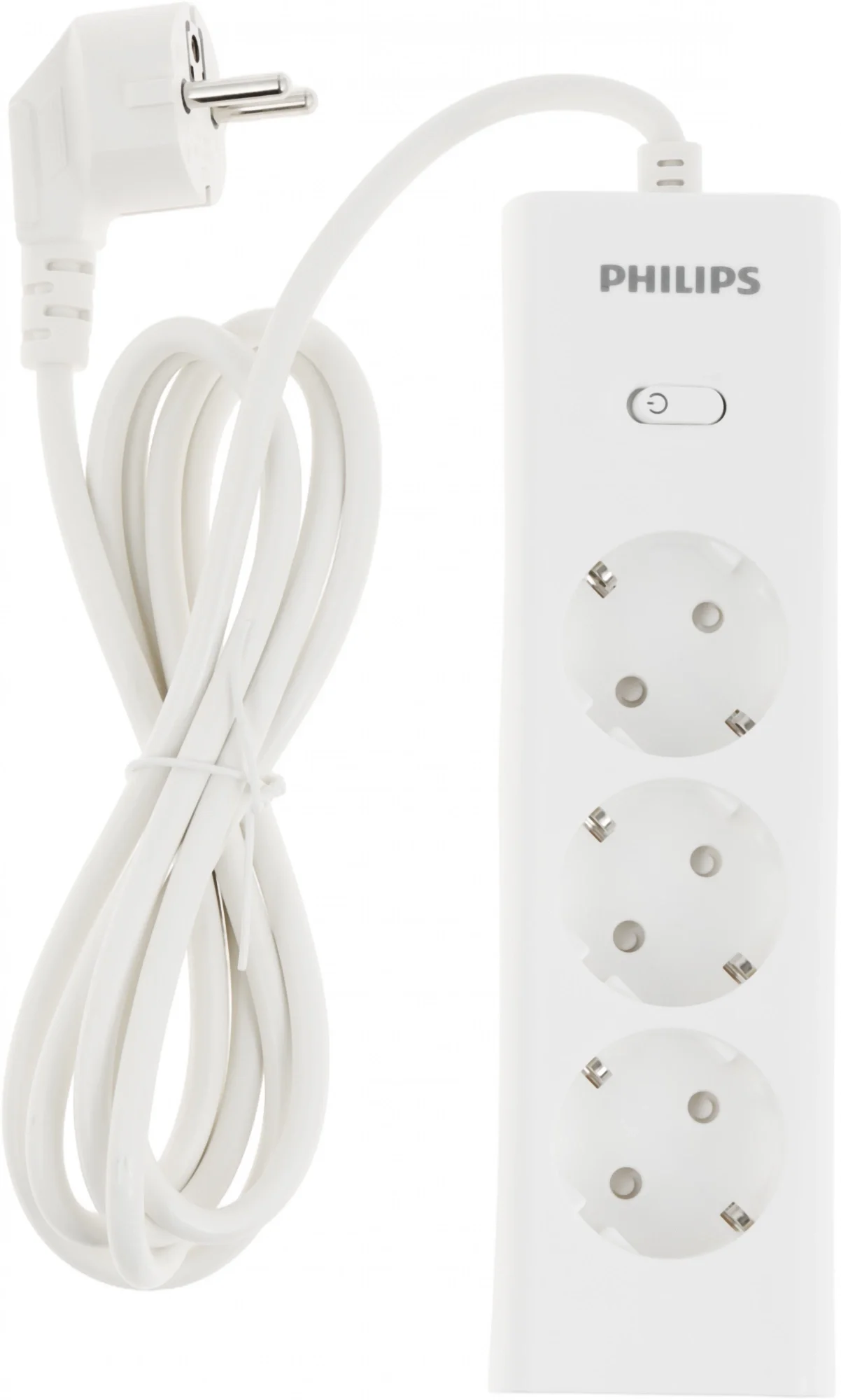 Сетевой фильтр Philips CHP2135WA/51, 3 розетки, 2м, белый