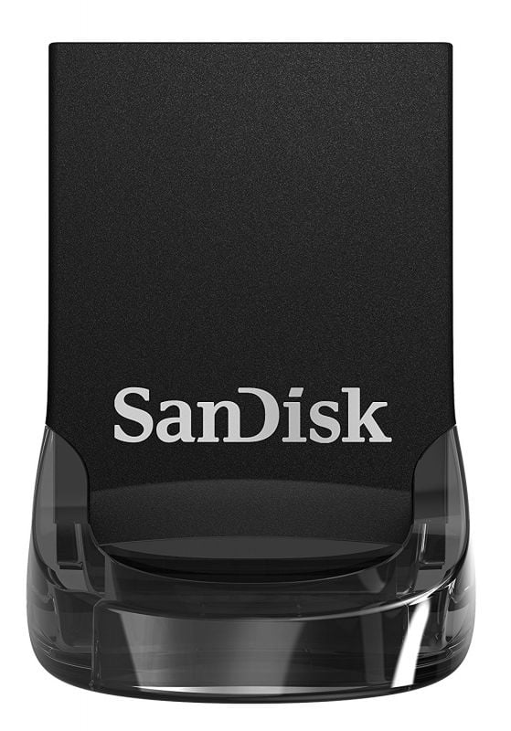 USB накопитель SanDisk - Ultra Fit, USB Type A (USB 3.2 Gen 1), 32 ГБ, write speed-40MB/s, read speed-130MB/s, цвет чёрный, SDCZ430-032G-G46