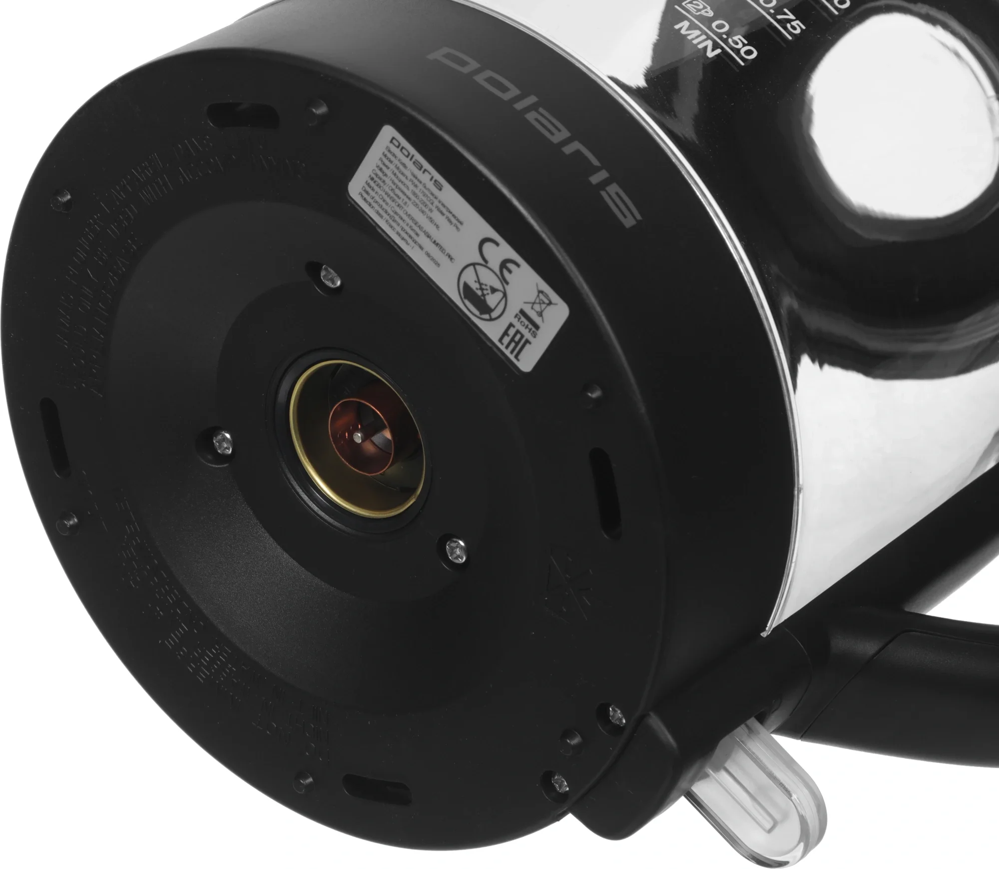 Чайник электрический Polaris PWK 1797CGL 1.8л. 2200Вт белый корпус: стекло/пластик