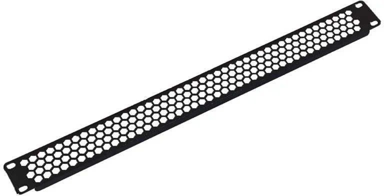 ФП-1.4-9005 Фальш-панель ЦМО перфорированная 19" 1U 444х4826 мм (ВхШ) плоская для шкафов сталь цвет: чёрный