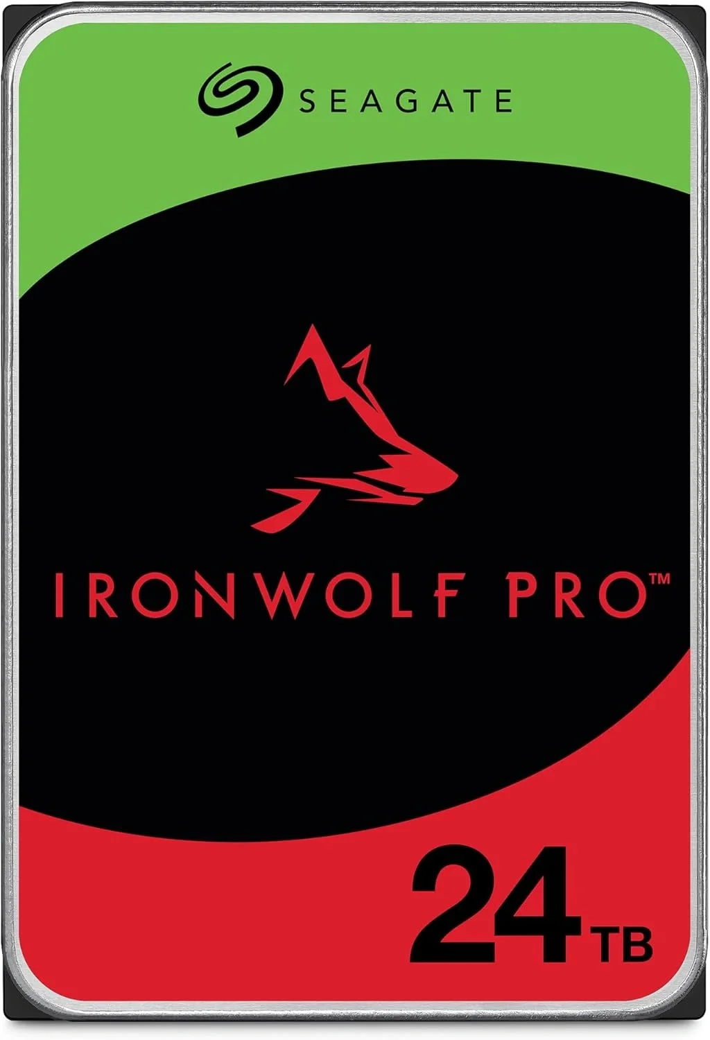 Диск HDD Seagate - IronWolf Pro, для системы хранения, SATA, 6 Гб/с, 3.5", 24 ТБ, 7200 rpm, 512MB, ST24000NT002