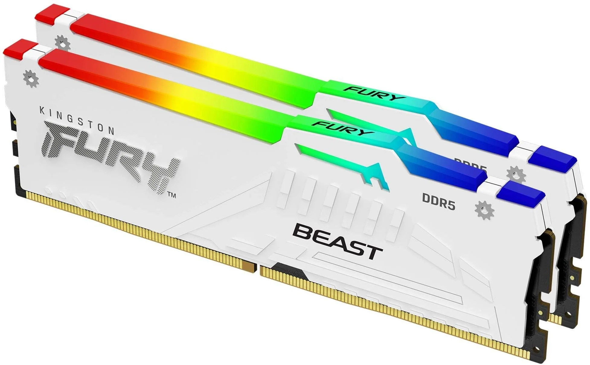 Память DDR5 2x16GB 6000MHz Kingston KF560C30BWEAK2-32 Fury Beast RGB RTL Gaming PC5-48000 CL30 DIMM 288-pin 1.4В kit single rank с радиатором Ret