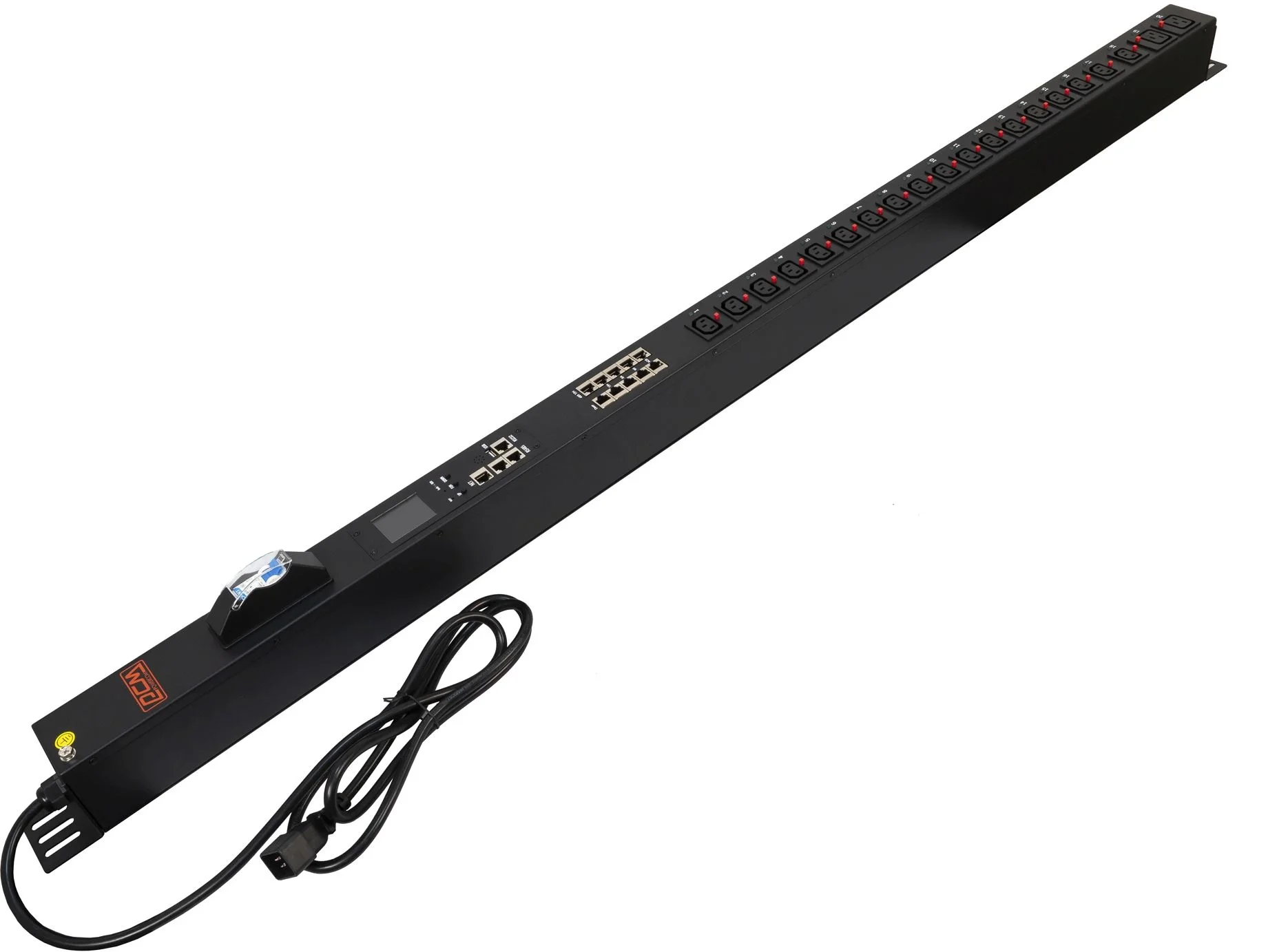 Блок распределения питания Powercom PDU-16AVMS20-18C13-2C19, 16A, 18×C13, 2×C19