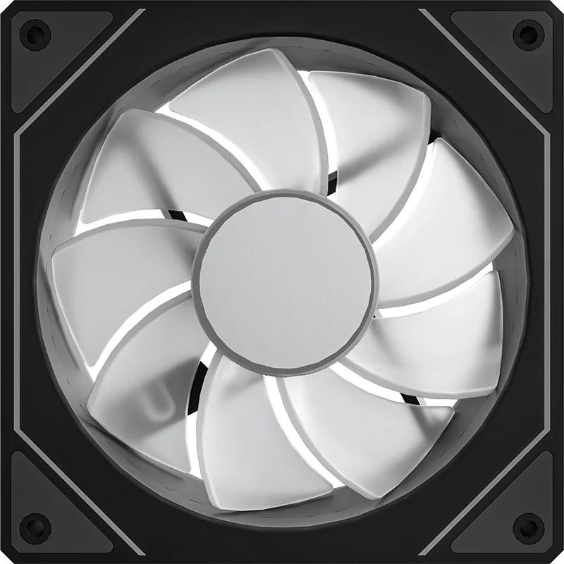 Вентилятор для корпуса Formula Floe 12BK Reverse ARGB 120х120x25 черный 4-pin 20.15дБ (FLOE 12BK ARPW REVERSE) Ret