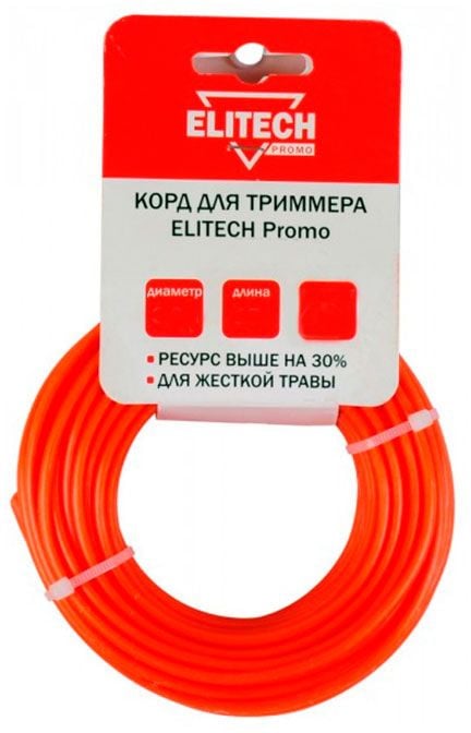 Леска для садовых триммеров Elitech  0809.019800  d=2мм  L=15м (201951)