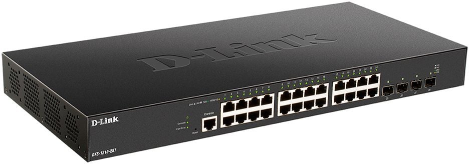Коммутатор D-Link DXS-1210-28T/A1A, L2+, 24×10GBase-T, 4×25G SFP28