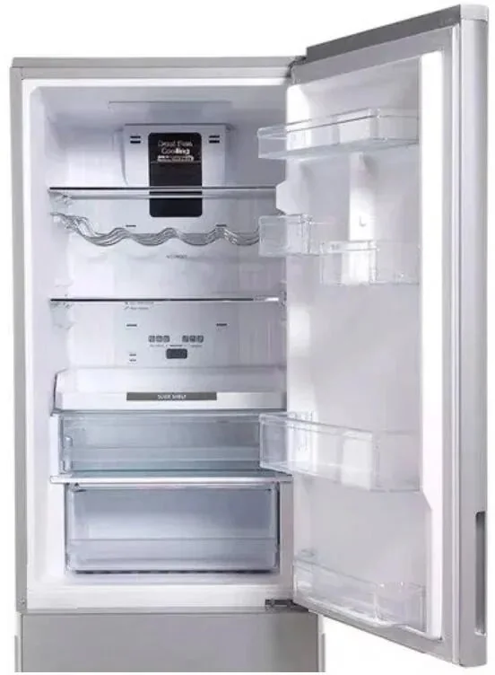 Холодильник Hitachi R-BG410PUC6X XGR серый двухкамерный 215/105л морозилка снизу, No Frost