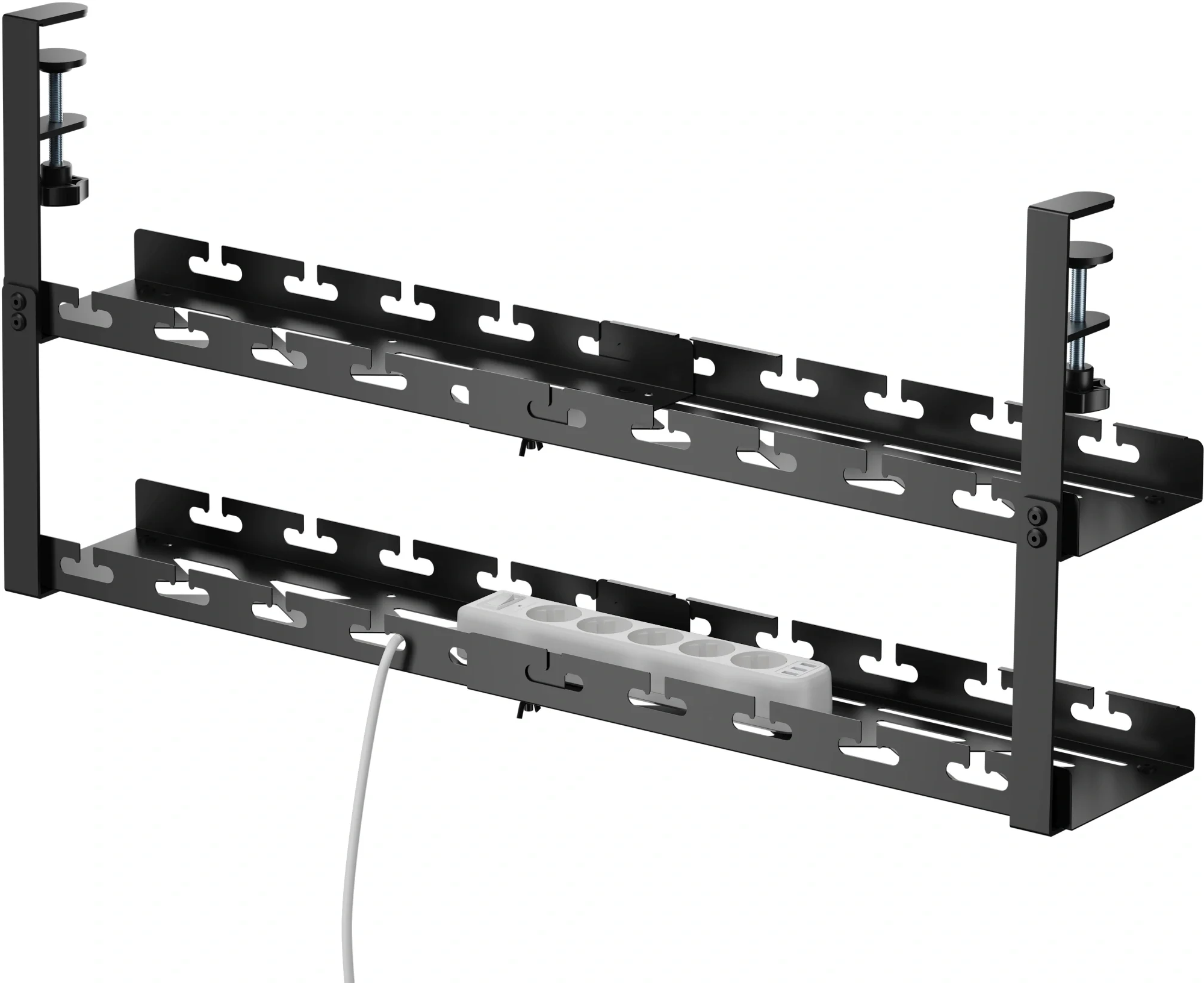 Кабель-канал Cactus CS-CM-700-2BK CS-CM-700-2 для столов 72.8x13.5x34.2см черный