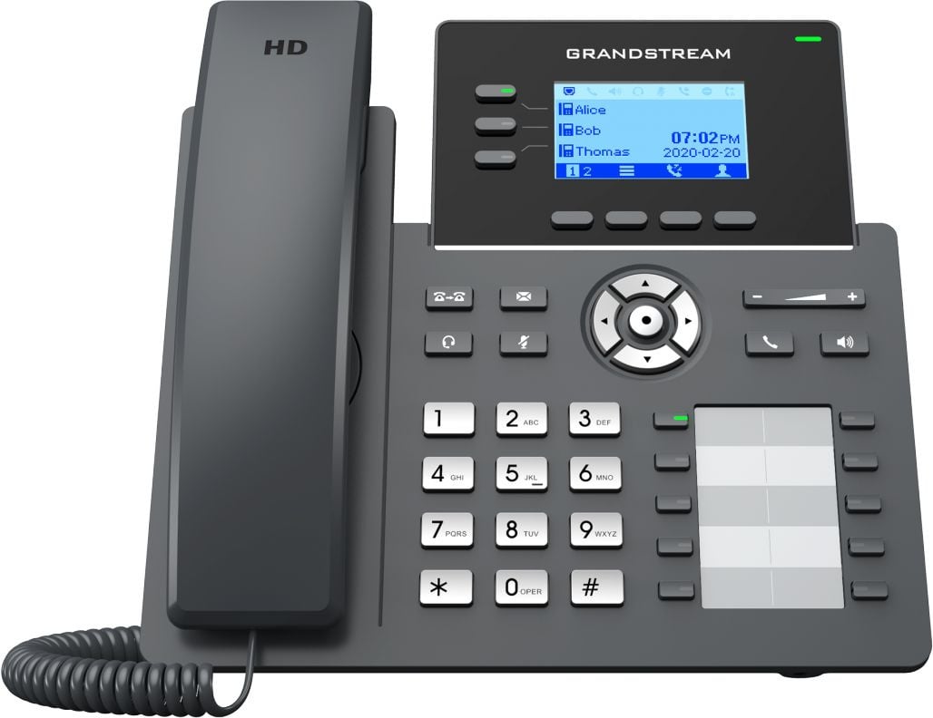IP-телефон Grandstream GRP-2604P, SIP, PoE, LCD, гарнитура