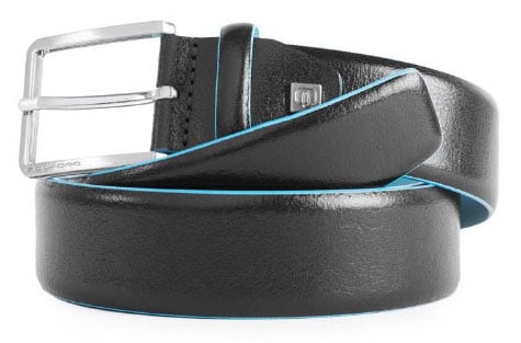 Ремень мужской Piquadro Blue Square CU5258B2/N регулир. 125х3.5см черный натур.кожа