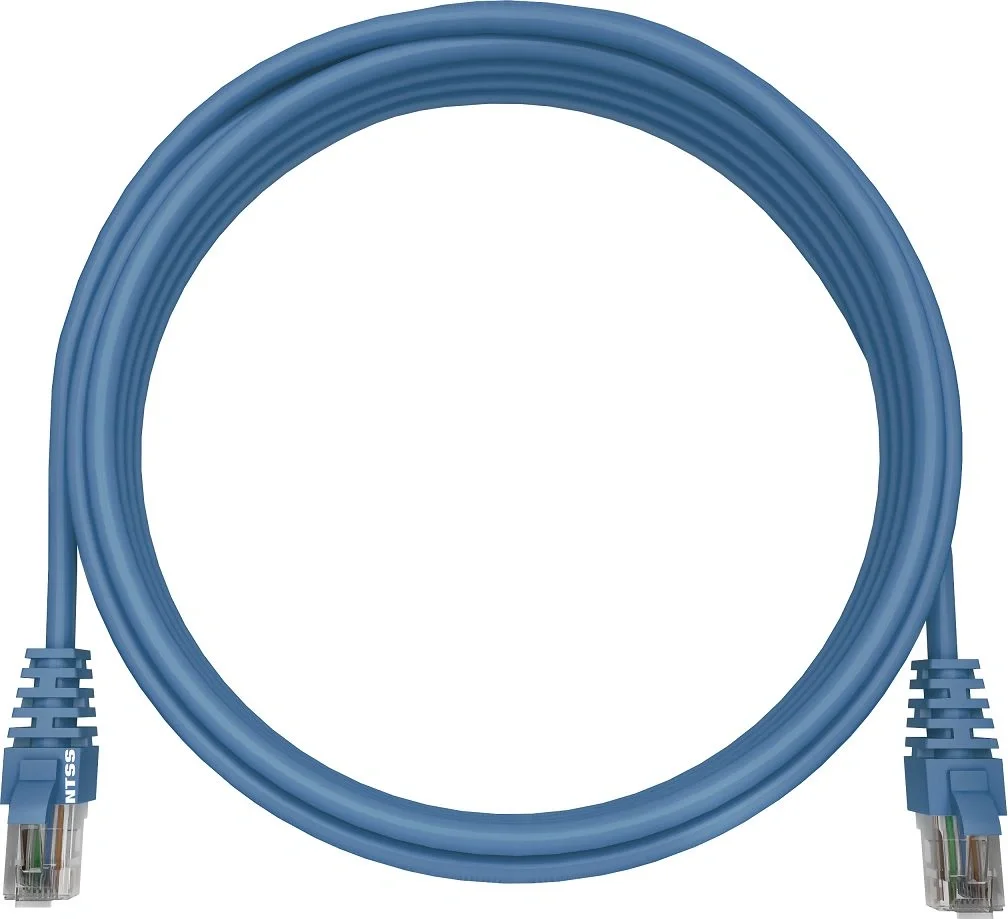 Патч-корд NTSS NTSS-PC-UTP-RJ45-5e-1.0-LSZH-BU UTP RJ-45 вил.-вилка RJ-45 кат.5E 1м синий LSZH 26AWG