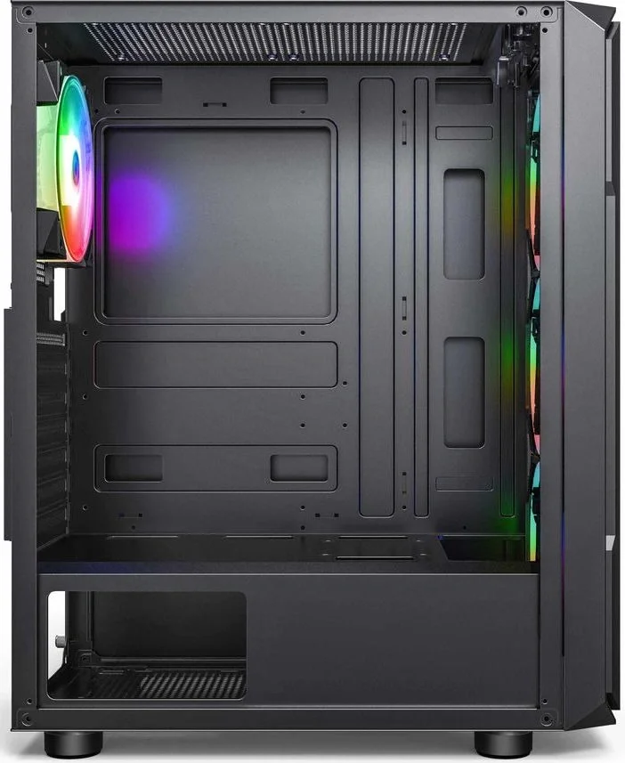 Корпус Accord ACC-3338 черный без БП ATX 6x120mm 1xUSB2.0 1xUSB3.0 audio bott PSU