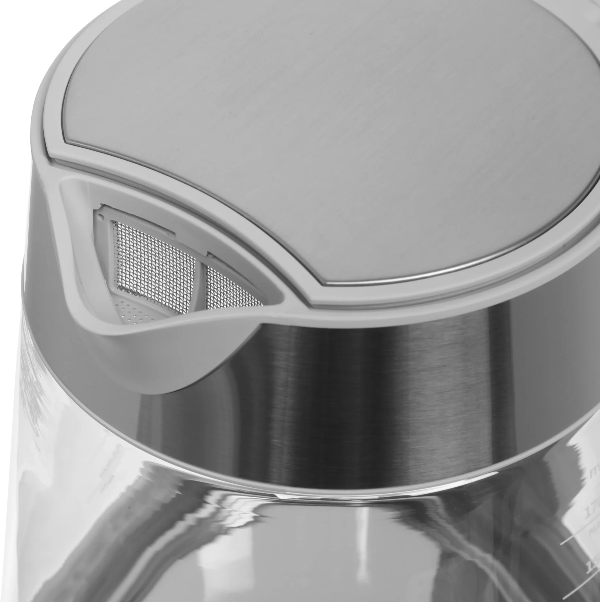 Чайник электрический Haier HK-500 1.7л. 2200Вт серый/белый корпус: стекло/пластик (TD0029955RU)