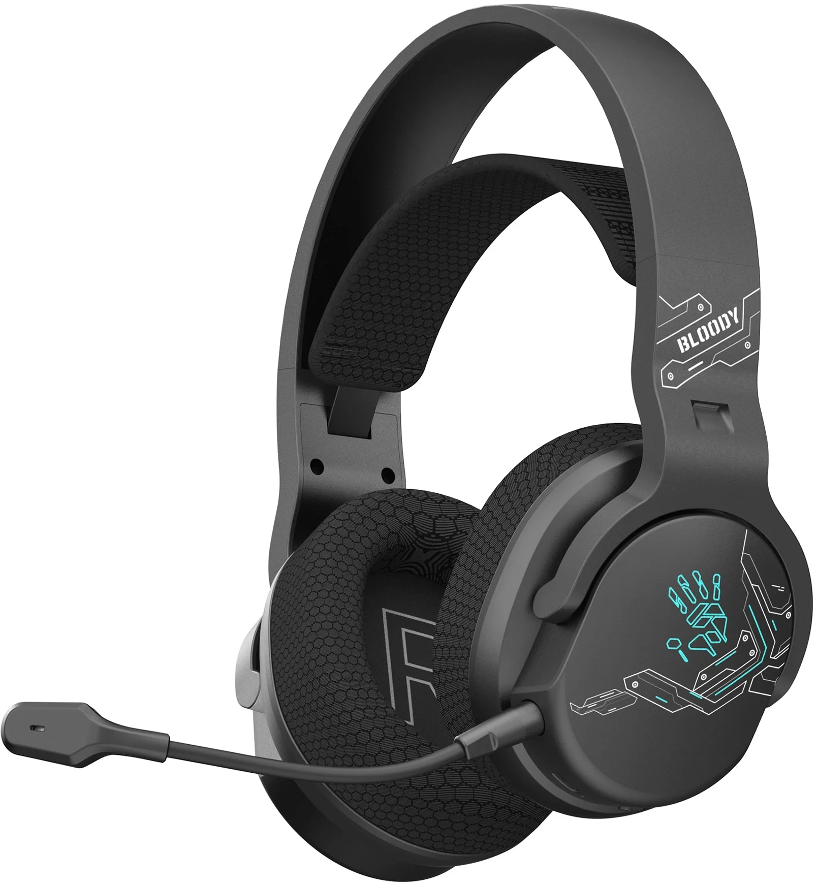 Наушники с микрофоном A4Tech Bloody GR370 белый мониторные BT/Radio/3.5mm оголовье (GR370)