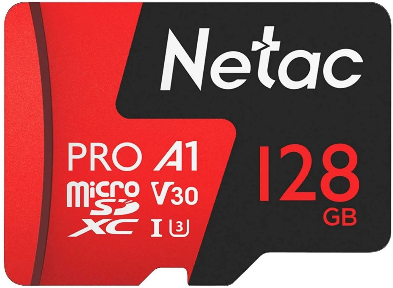 Карта памяти Netac - P500 Extreme Pro, microSDXC, read speed 100Mb/s, UHS-I Class 3, Class 10, 128GB, NT02P500PRO-128G-R