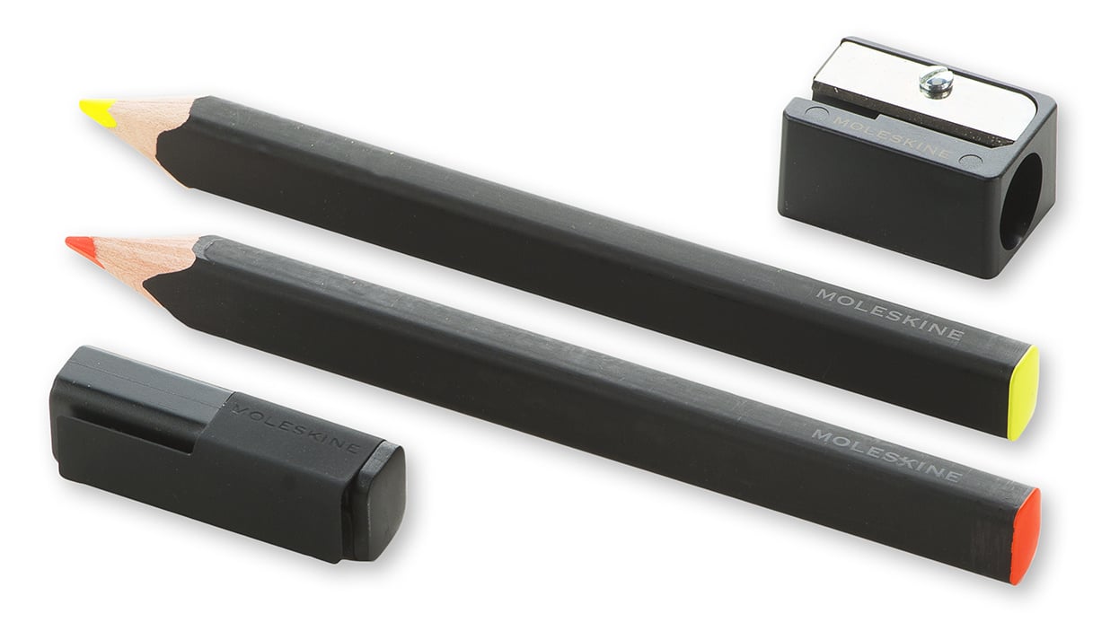 Карандаши цветные Moleskine Highlighter EW2PSFN12, липа, 2 цвета (2шт)
