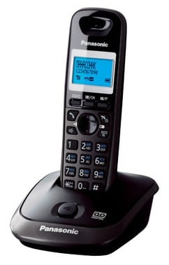 DECT-телефон Panasonic - KX-TG2521RU, standby time 170h, talk time 18h, 1-handset, phone book 50 numbers, answerphone, search handset, Тёмно-серый, KX-TG2521RUT