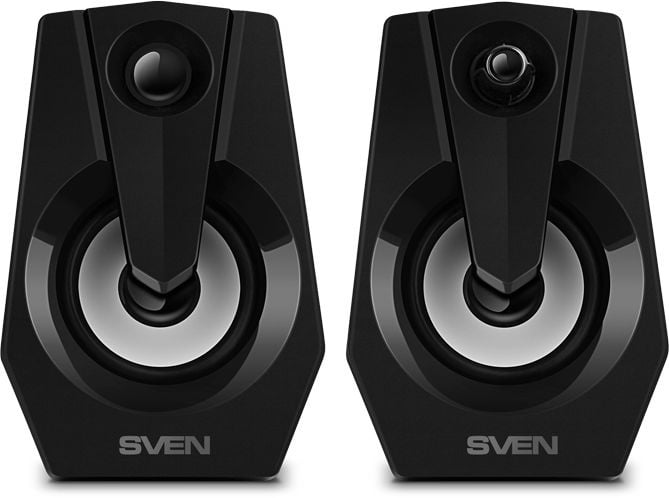 <102894> Акустическая система SVEN 370 2.0, 2W, USB, RGB, черный [SV-020552]