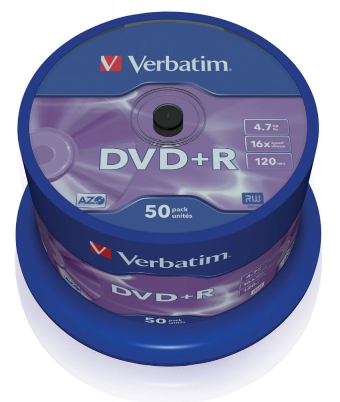 DVD+R Disc Verbatim   4.7Gb  16x  (уп. 50 шт) на шпинделе (43550)