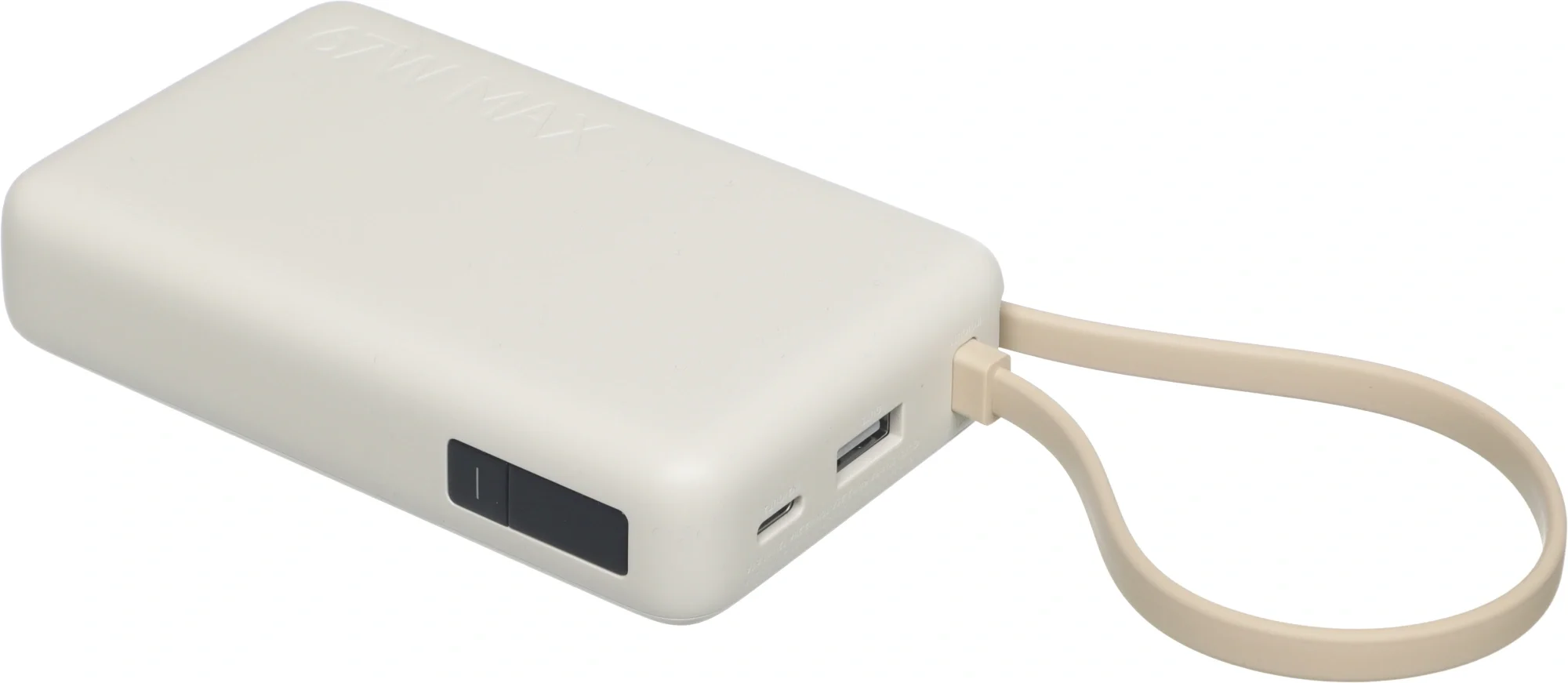 Портативный аккумулятор Power Bank XIAOMI BHR08O0GL, 1xUSB Type A, 1xUSB Type C, Power Delivery 3.0/Quick Charge 3.0, 10 000mAh, Li-Ion, бежевый, BHR08O0GL