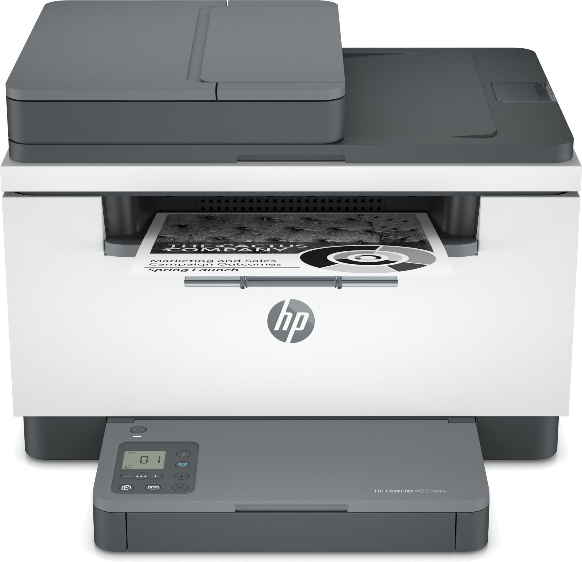 МФУ лазерное HP LaserJet M236sdw (9YG09A), A4, ч/б, печ. до 29 стр/мин., скан. до 19 стр/мин. (ч/б) 10 стр/мин. (цвет), 600 x 600 dpi, USB, RJ-45, Wi-Fi, BlueTooth, Air Print, Mopria