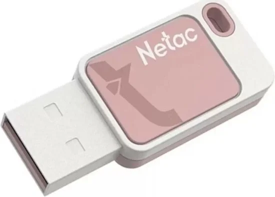 USB накопитель Netac - UA31, USB Type A (USB 2.0), 8 ГБ, цвет розовый, NT03UA31N-008G-20PK