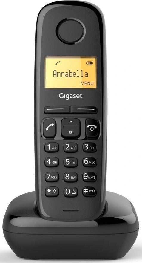 Радиотелефон Gigaset A170, DECT, АОН, черный (S30852-H2802-S301)