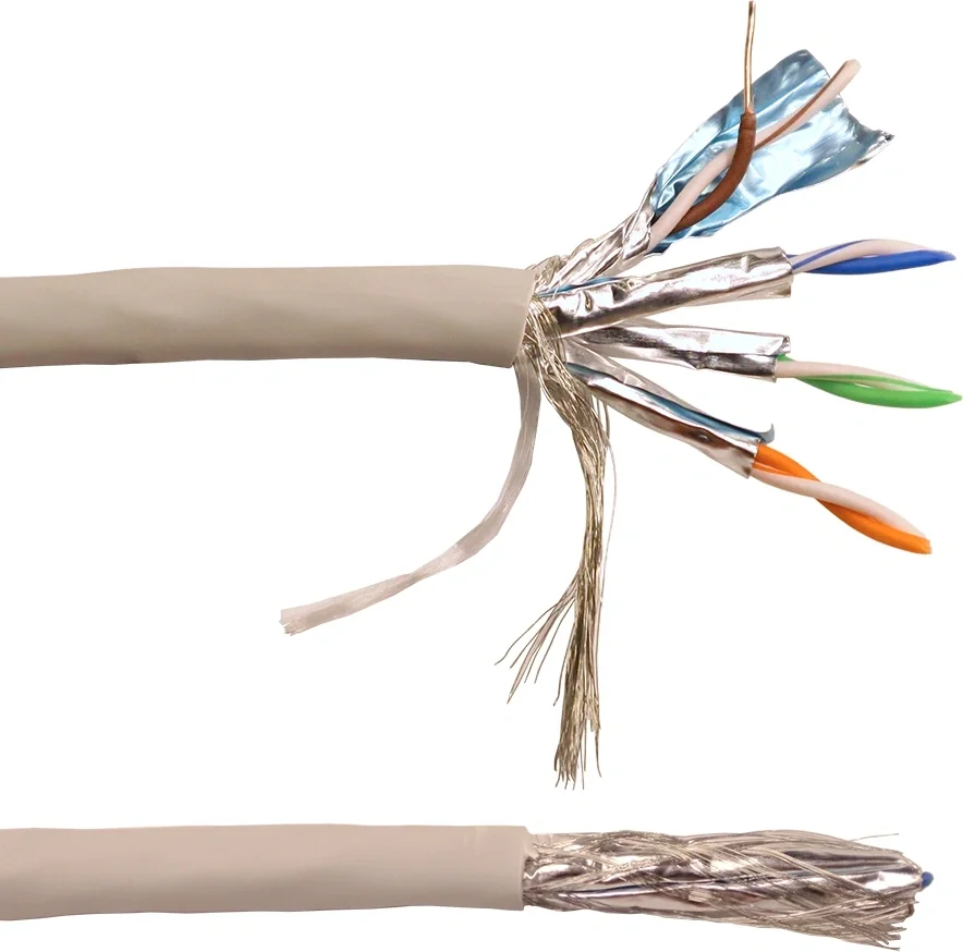 LAN-6ESFTP-HFLT-GY Кабель Lanmaster  кат.6 S/FTP 4 пары 23AWG 100Om нг(А)-HF внутренний  305м  серый