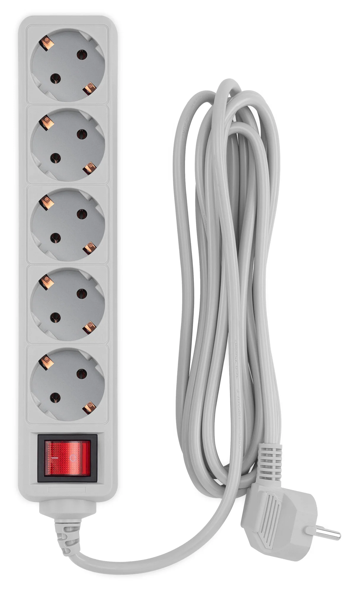 PC PET Сетевой фильтр AAP01006-3-G 3м (5 розеток, EURO, EURO/RUS), серый {619890}