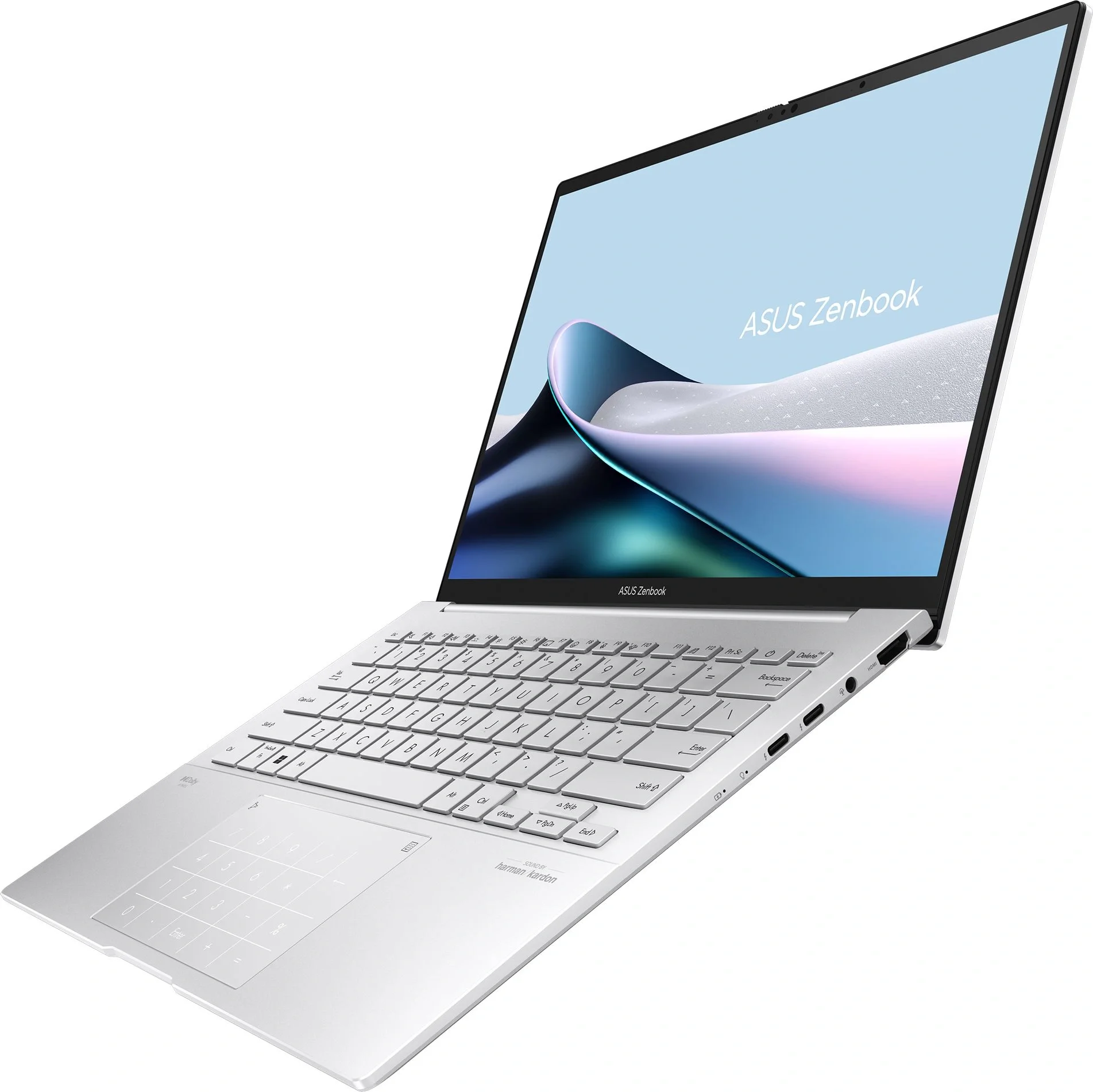 Ноутбук Asus Zenbook 14 OLED UX3405MA-QD1017 серебристый 90NB11R2-M01UC0 Core Ultra 9 185H 32Gb SSD512Gb Intel Arc 14" OLED FHD+ (1920x1200) noOS WiFi BT Cam Bag