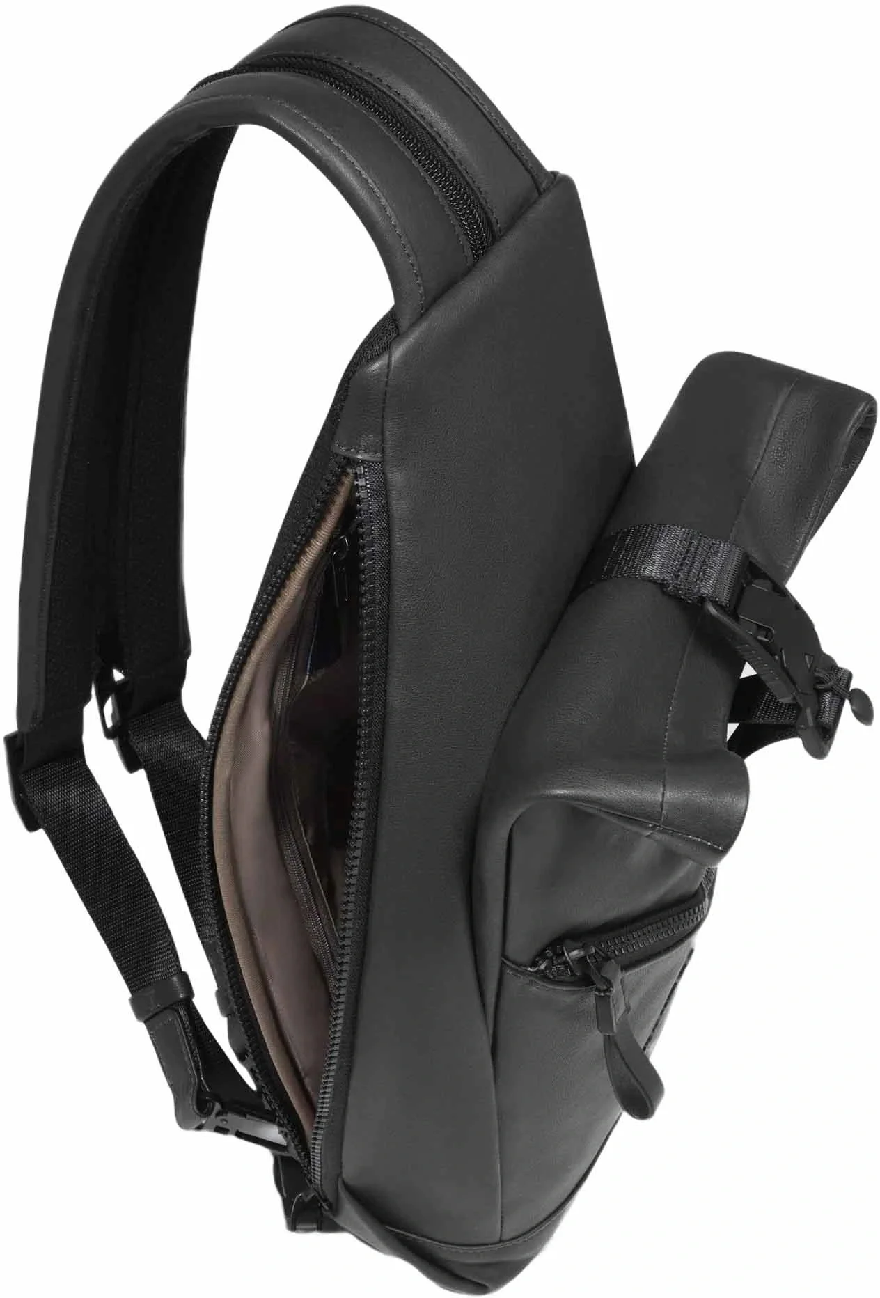 Рюкзак слинг Piquadro Harper CA6784AP/N черный натур.кожа