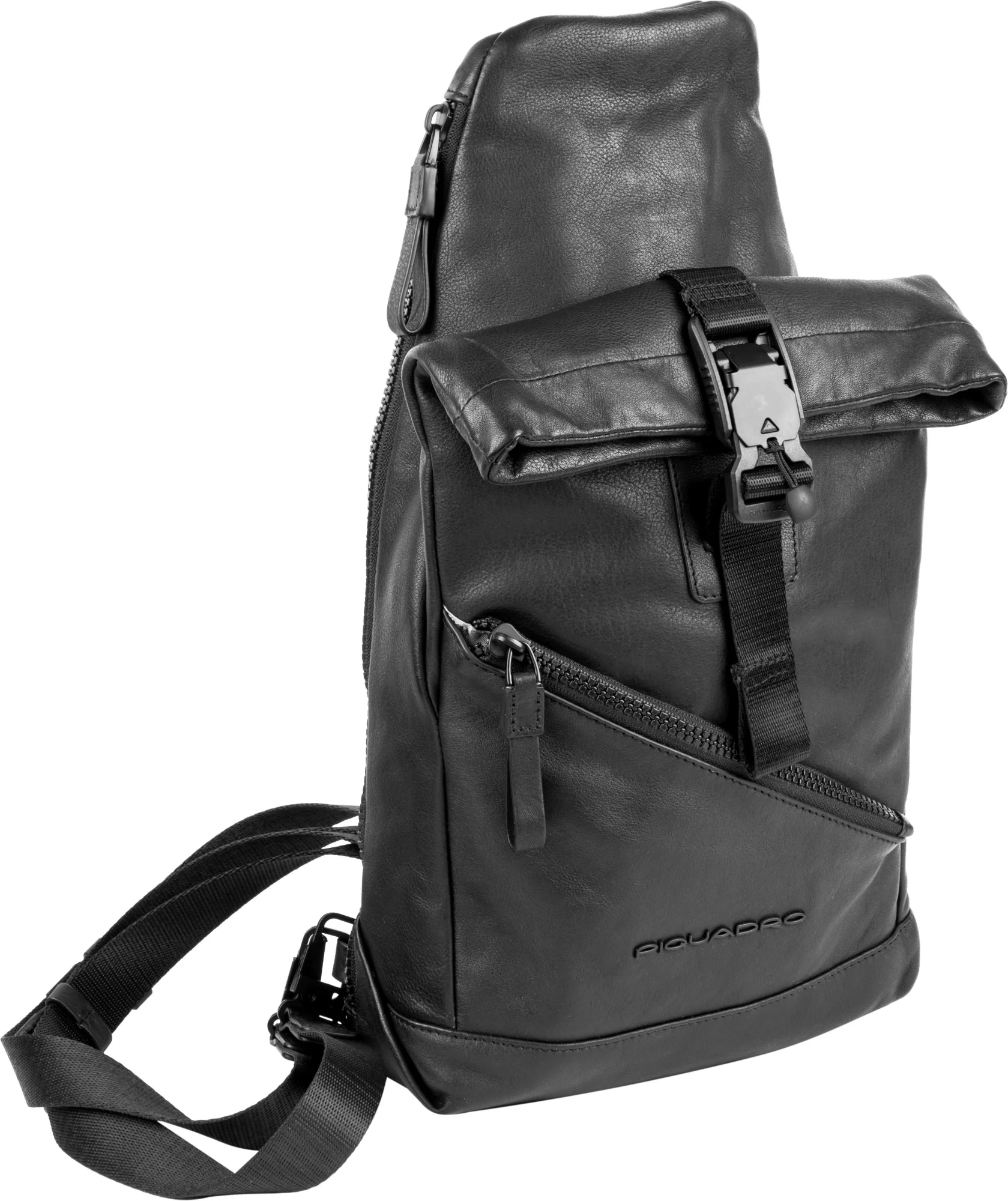 Рюкзак слинг Piquadro Harper CA6784AP/N черный натур.кожа