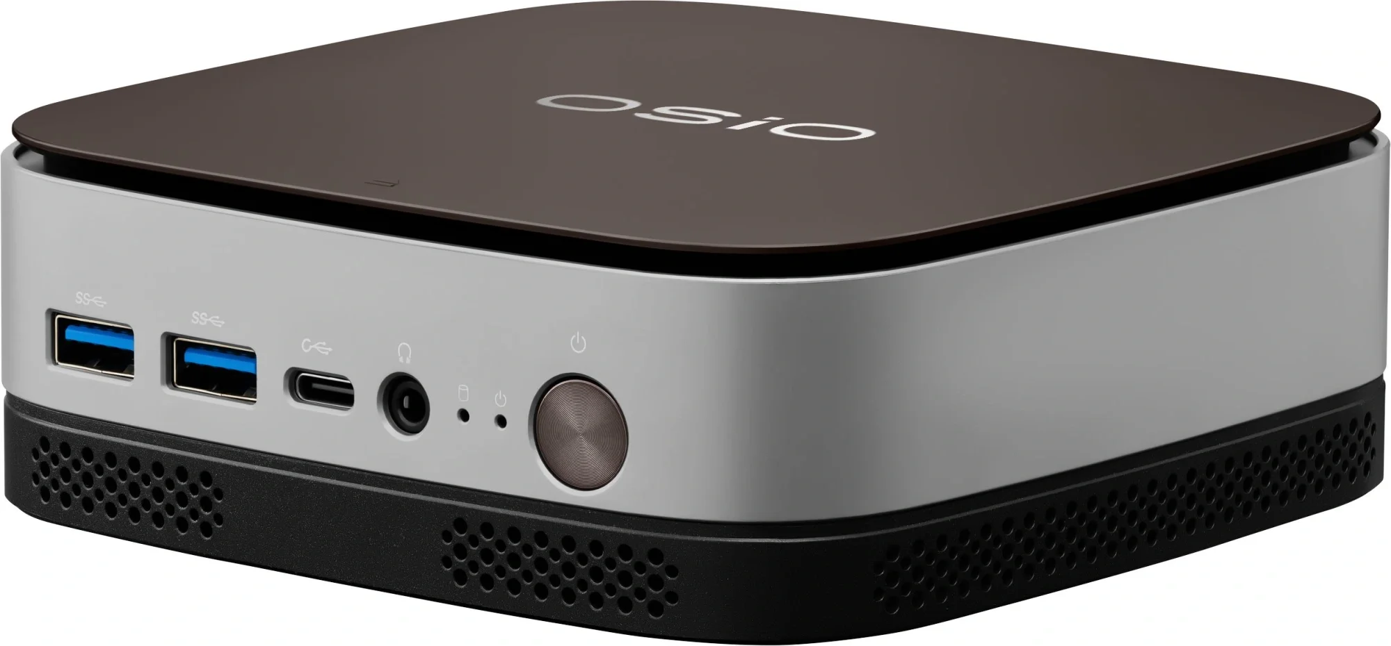ПК Мини Osio BaseLine B51i-008 i3 1215U (1.2) 8Gb SSD256Gb UHDG Windows 11 Pro 64 GbitEth WiFi BT 59.85W коричневый/серебристый (RUS)