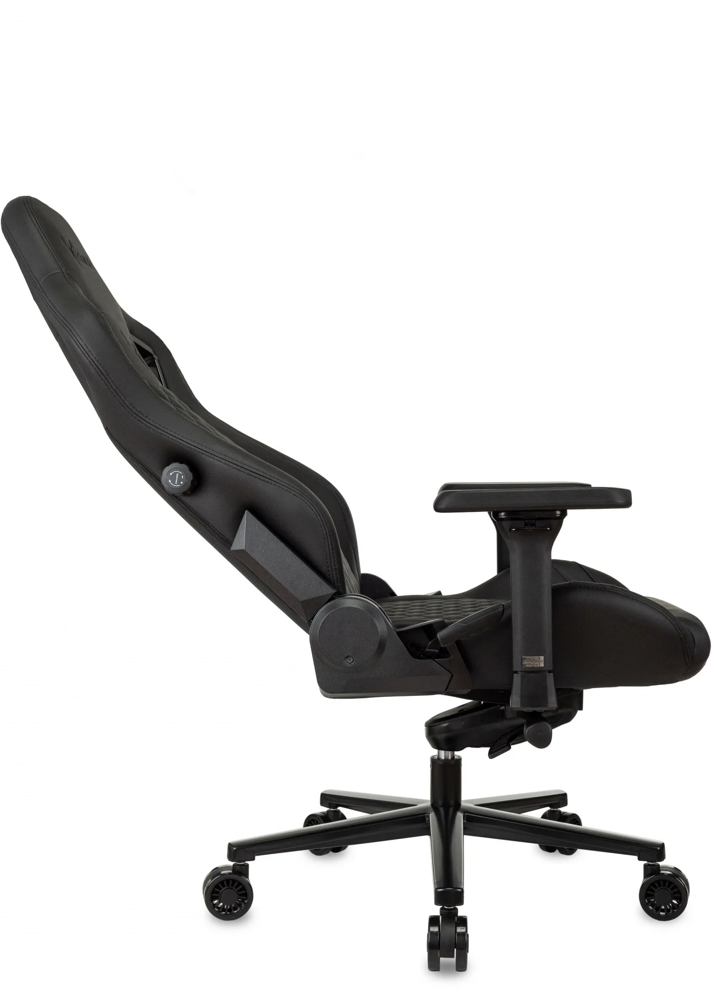 Кресло игровое KNIGHT KNIGHT CRAFT BLACK, экокожа, черный
