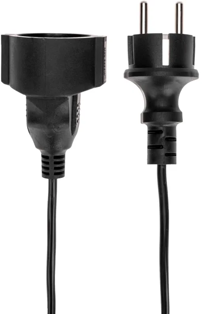 Удлинитель силовой PROconnect PROc-Uc (13-4909) 3x0.75кв.мм 1розет. 10м ПВС 6A без катушки черный