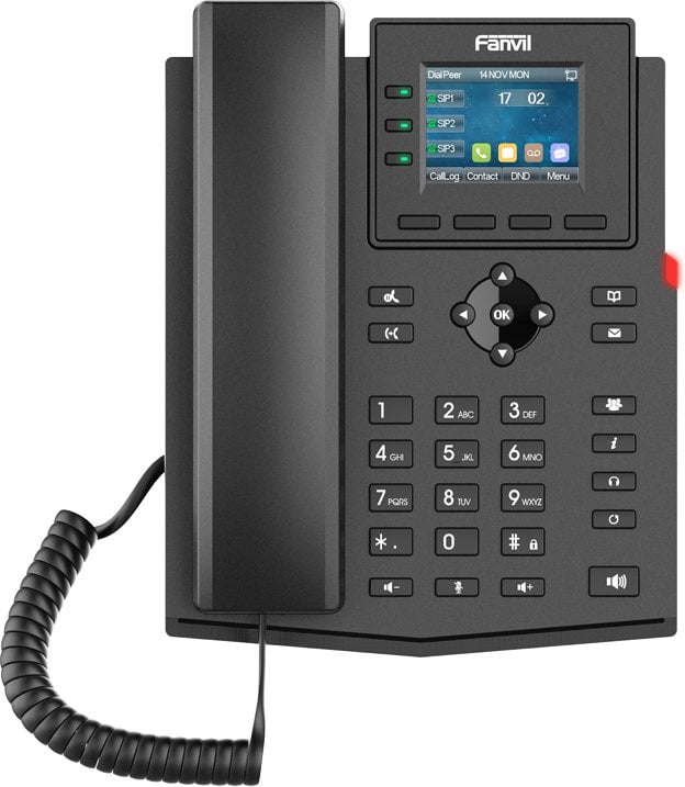 Телефон Fanvil X303G, SIP, 2×GbE, LCD 320×240