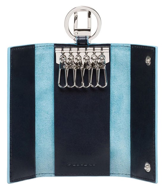 Ключница Piquadro Blue Square PC1397B2/BLU2  синий  натур.кожа