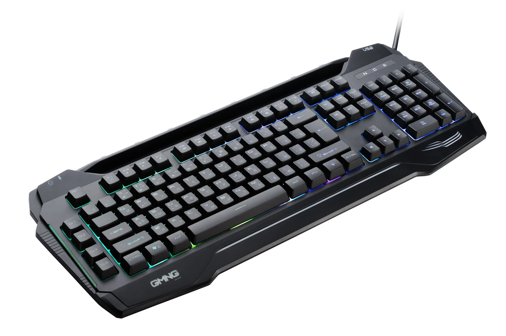 Клавиатура GMNG 975GK черный USB Multimedia for gamer LED (1677429) кабель 1.8м