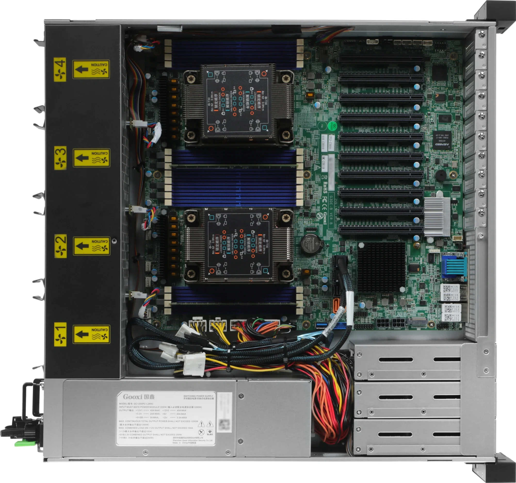Сервер IRU Rock G2206IG3 2x4309Y 2x32Gb С621 AST2500 2xRJ45  2x800W  w/o  OS (2138950)