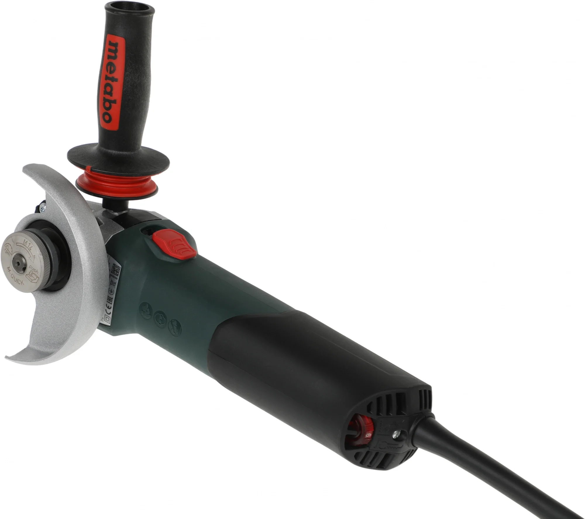 Metabo WEV 15-125 Quick Угловая шлифовальная машина [600468000] {1550вт, 125 мм, 3.5Нм, 11000 об/мин, вес 2.5 кг }