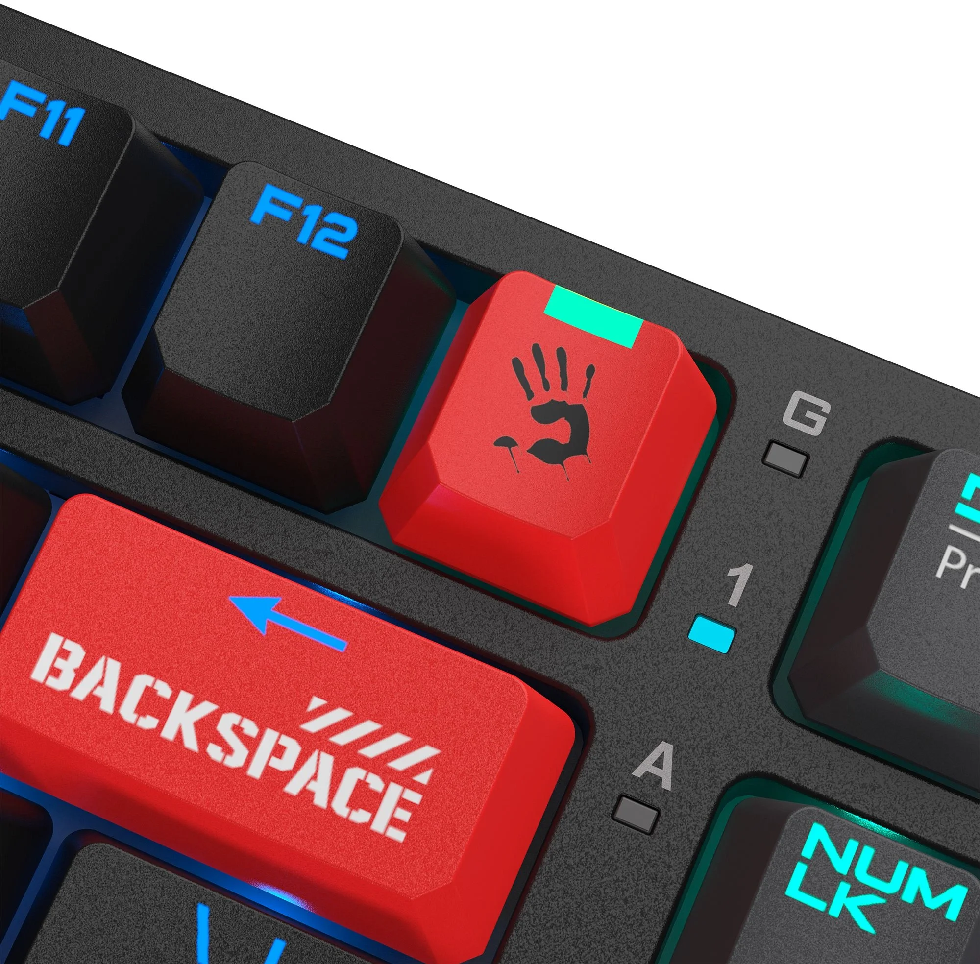 Клавиатура проводная A4Tech Bloody S98 красный (механическая, USB, for gamer, LED) (S98 RED)