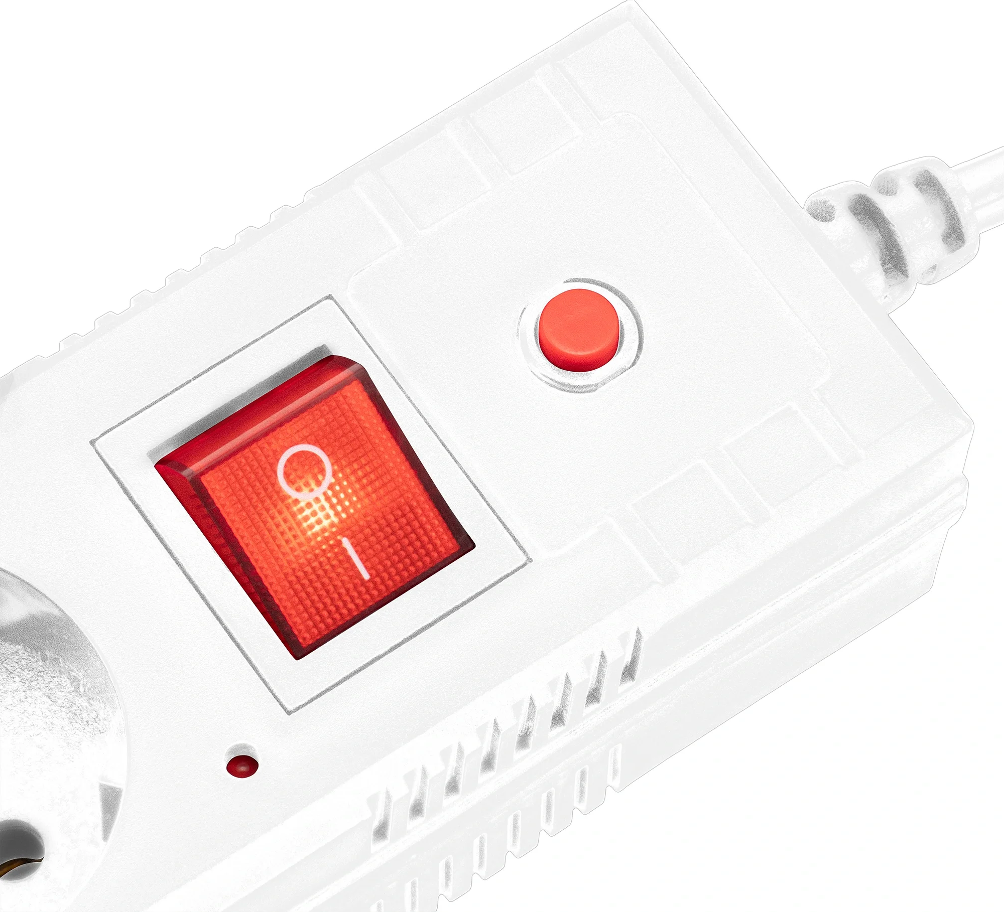 Сетевой фильтр Buro BU-SP1.8_USB_2A-W, 1.8 м, 6 розеток, 2×USB, белый