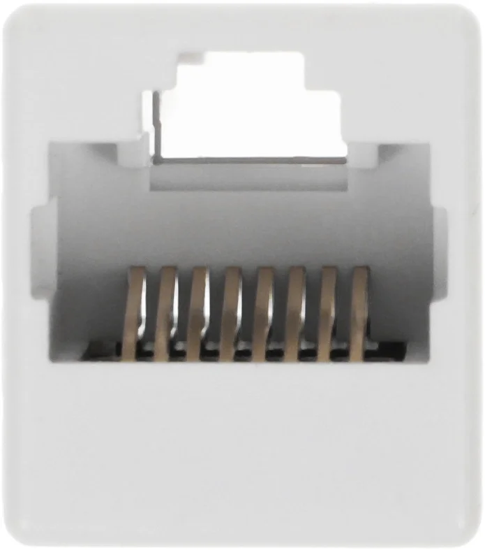 WRline WR-CA-8p8c-C5E Проходной адаптер, RJ45-RJ45 (8p8c), категория 5е,  неэкранированный, цвет белый