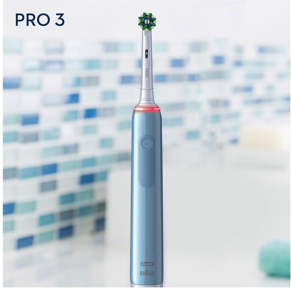 Зубная щетка Oral-B D505.513.3, электрическая, CrossAction, голубой
