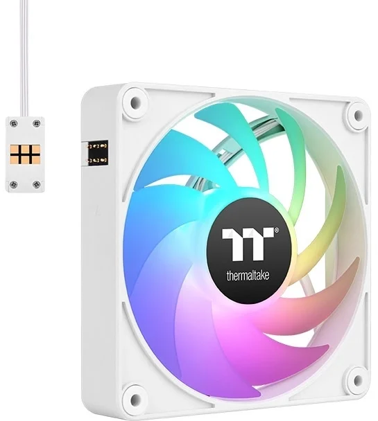 Комплект вентиляторов для корпуса Thermaltake CT120 EX Reverse ARGB Sync (3 шт.) белый, 120 мм, 2000 об/мин, 31.2 дБ, 4 pin
